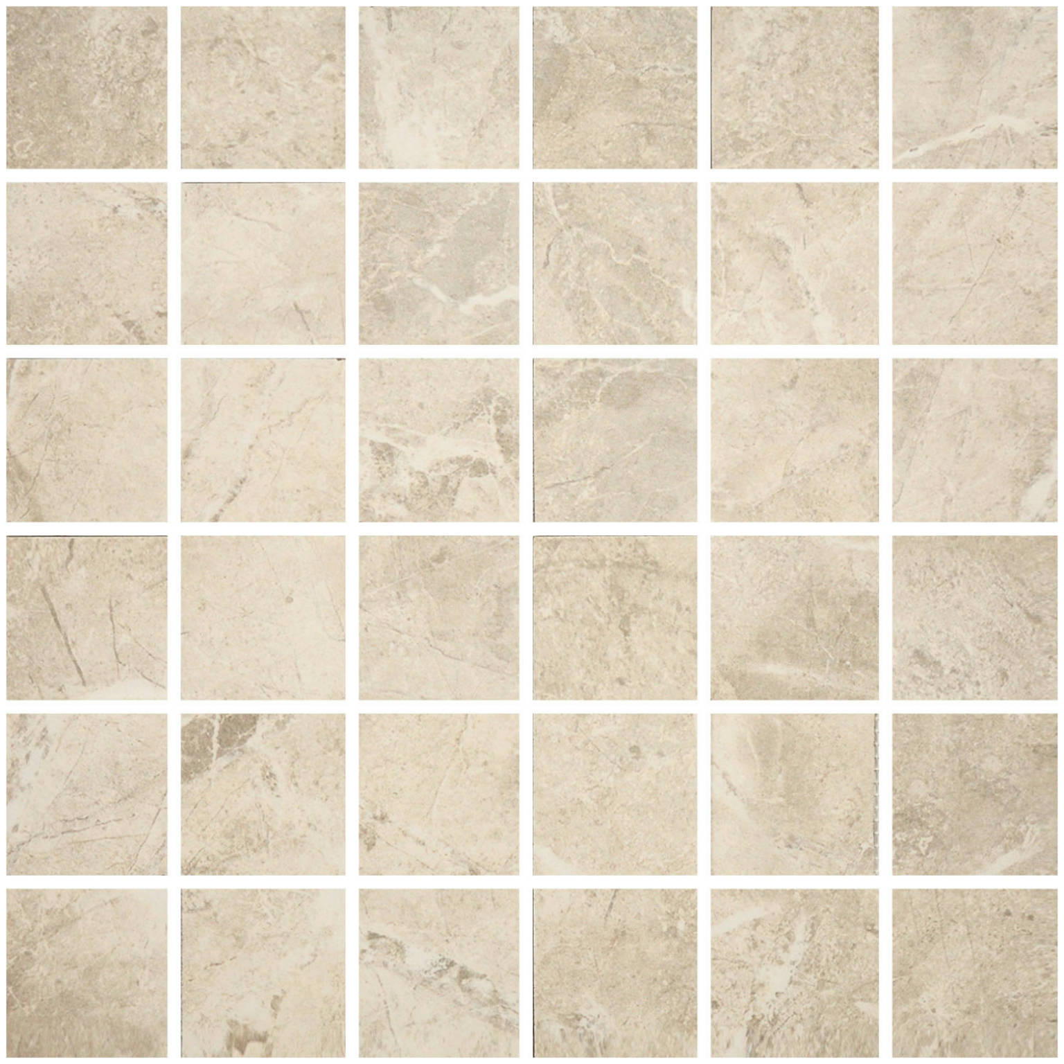 2X2 Ivory Mosic | Gemini Tile and Marble