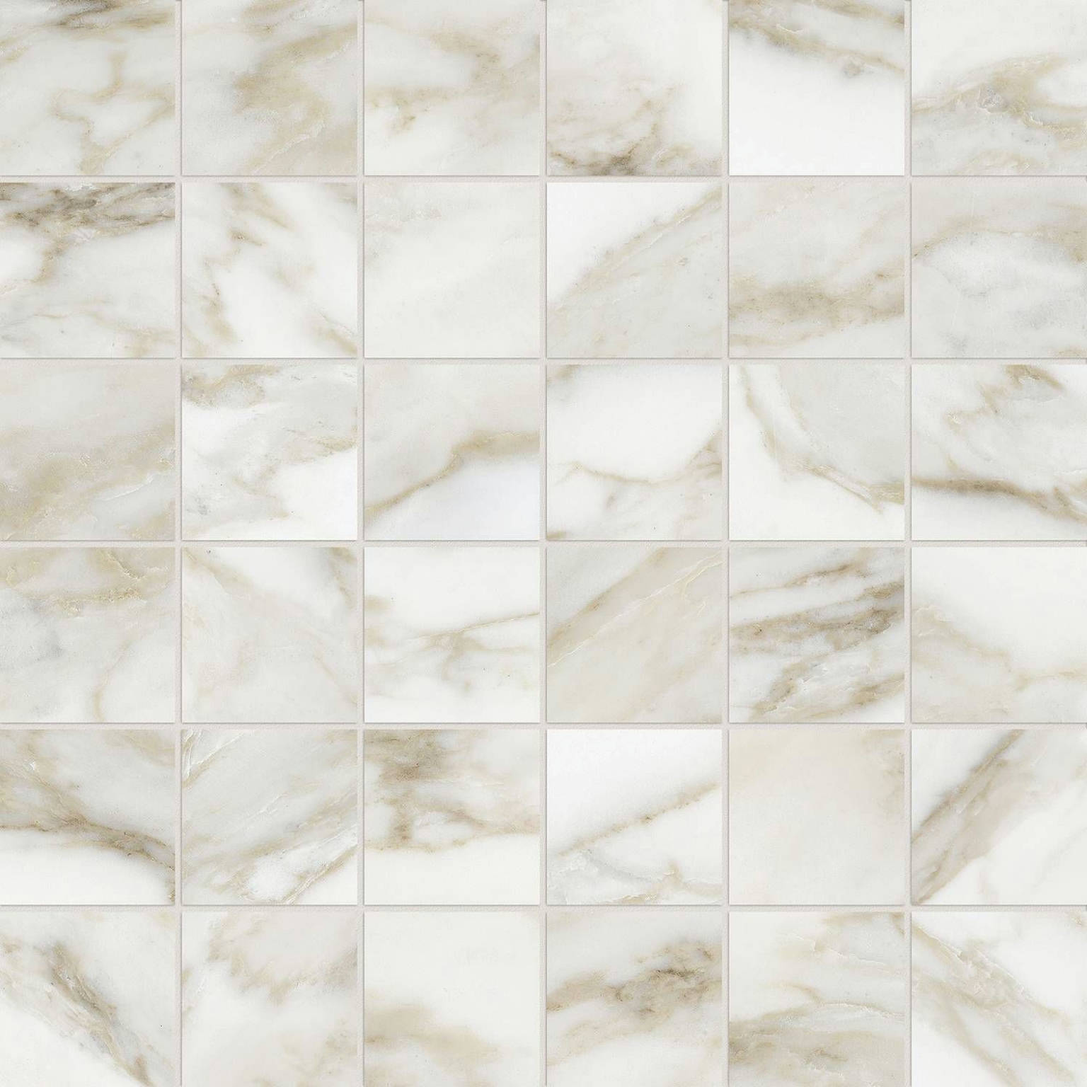 Amalfi Calacatta Honed 2X2 Mosaic | Gemini Tile and Marble