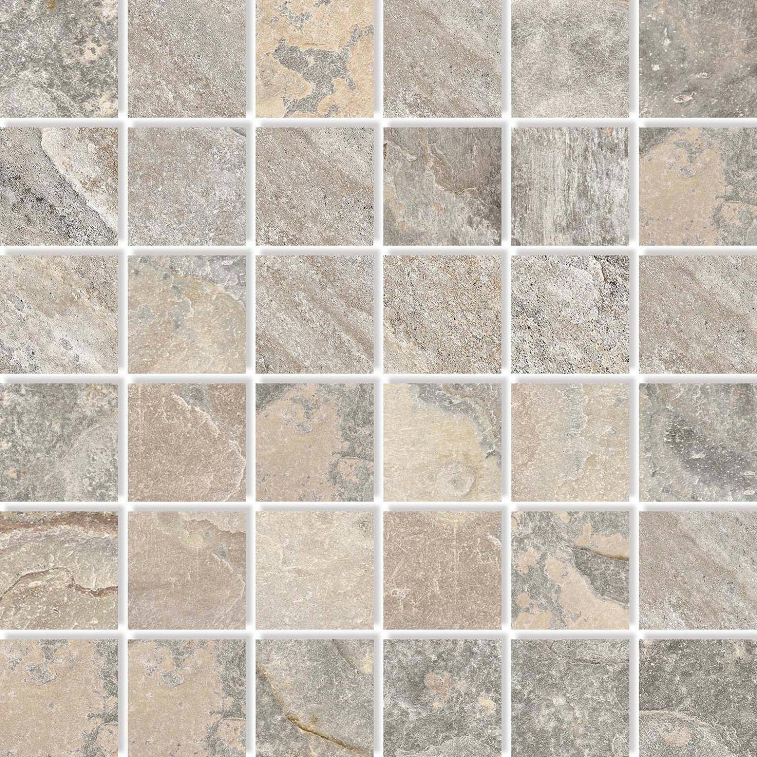 Chitwan Gris 2X2 Mosaic | Gemini Tile and Marble