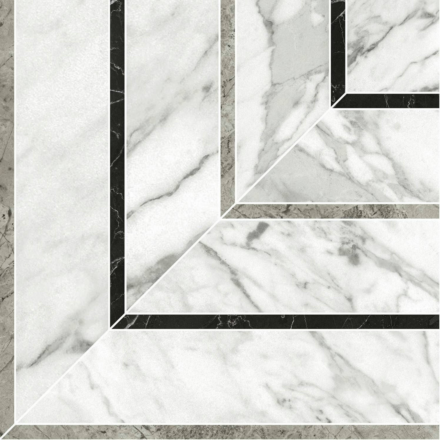 Milano Statuario Honed Picco Mosaic | Gemini Tile and Marble