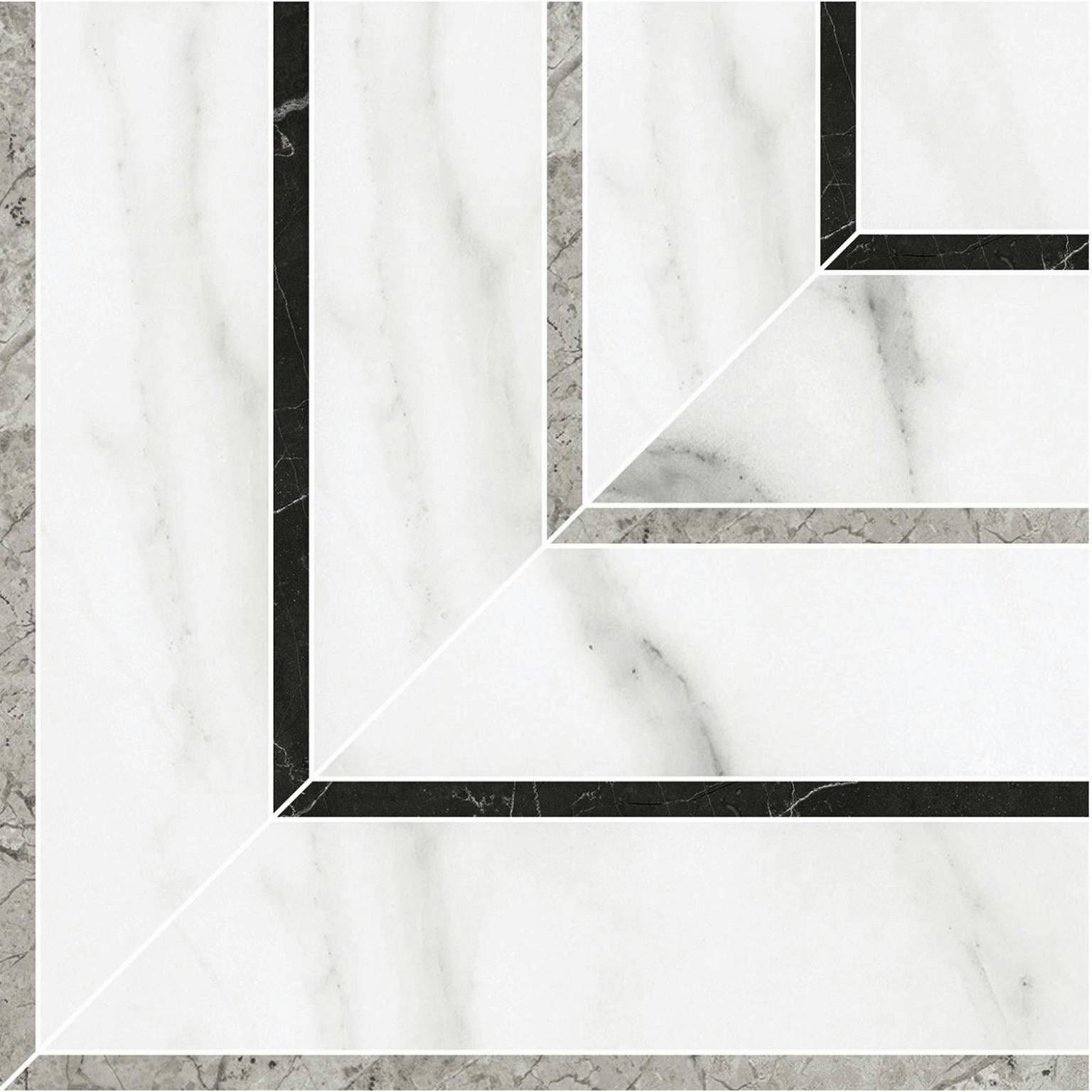 Statuario Venezia Honed Picco Mosaic | Gemini Tile and Marble