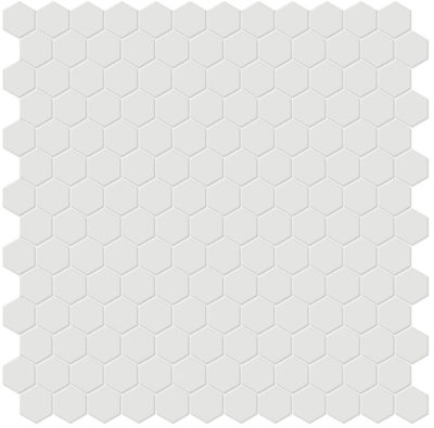 1″ Vintage Grey Matte Hex Mosaic