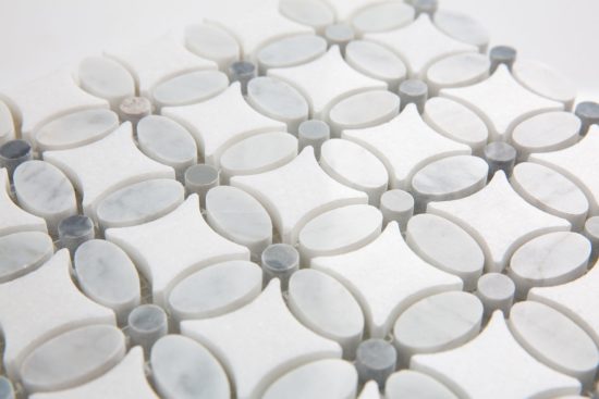 12X12 Lotus Carrera Mosaic | Gemini Tile and Marble