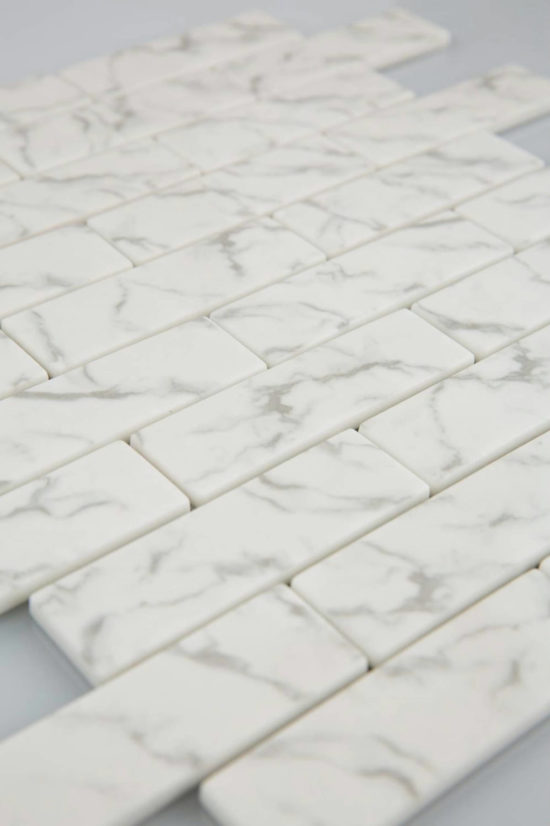 1X4 White Brick Mosaic | Gemini Tile and Marble