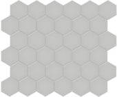 2" Loft Grey Matte Hex Mosaic | Gemini Tile and Marble