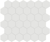 2" Vintage Grey Matte Unglazed Hex Mosaic | Gemini Tile and Marble