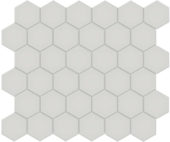 2" Warm Grey Matte Hex Mosaic | Gemini Tile and Marble