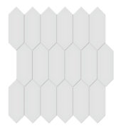 2x5 Gallery Grey Glossy Picket Mosaic | Gemini Tile and Marble