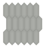 2x5 Taupe Glossy Picket Mosaic | Gemini Tile and Marble