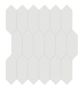 2x5 Vintage Grey Glossy Picket Mosaic | Gemini Tile and Marble