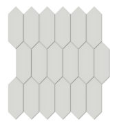 2x5 Warm Grey Glossy Picket Mosaic | Gemini Tile and Marble