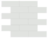 2x6 Gallery Grey Glossy Brick Mosaic | Gemini Tile and Marble