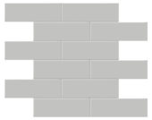 2x6 Loft Grey Glossy Brick Mosaic | Gemini Tile and Marble