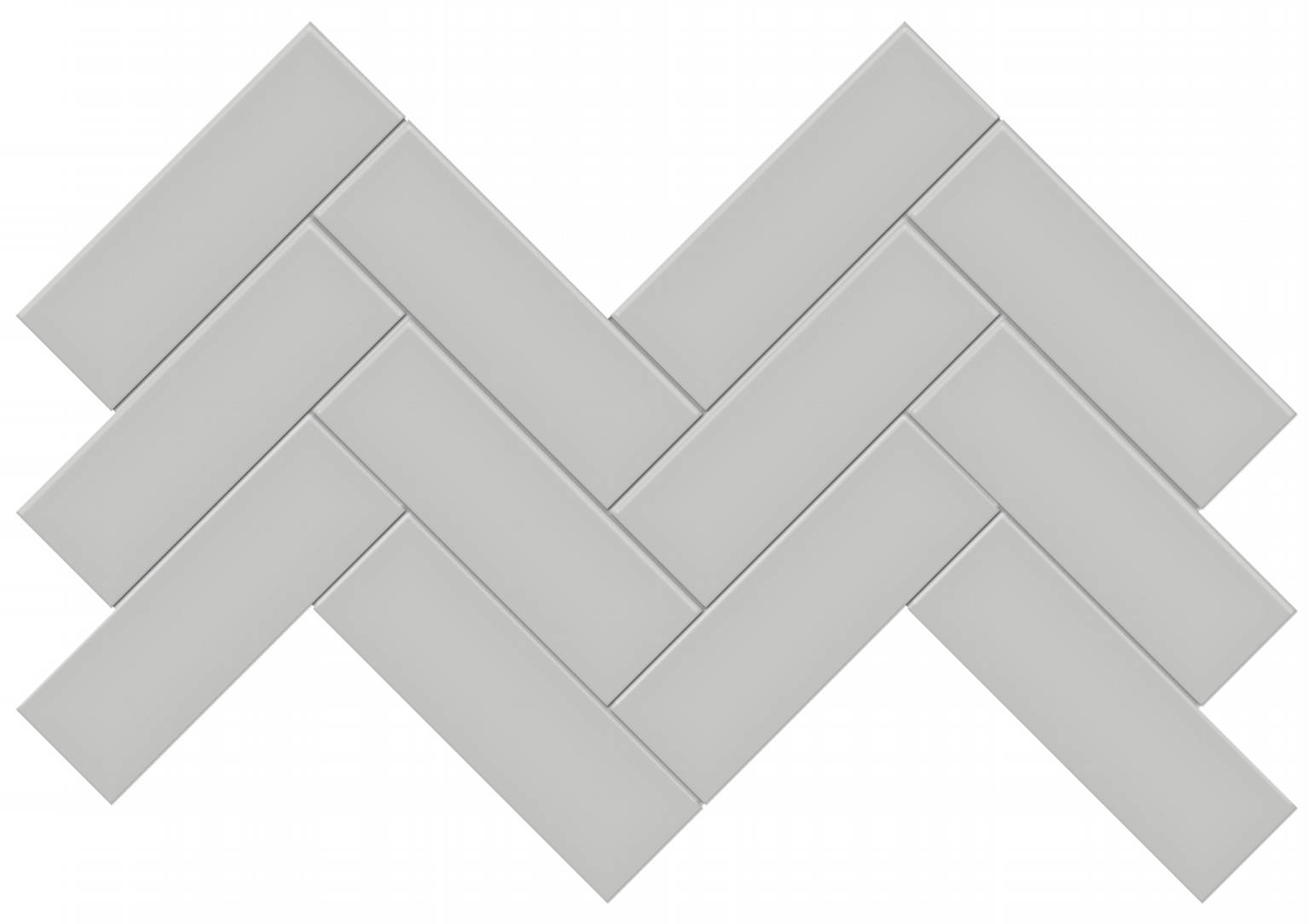 2x6 Loft Grey Matte Herringbone Mosaic | Gemini Tile and Marble