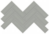 2x6 Taupe Glossy Herringbone Mosaic | Gemini Tile and Marble