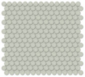 3/4" Soft Sage Glossy Penny Round Mosaic | Gemini Tile and Marble