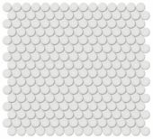 3/4" Vintage Grey Matte Penny Round Mosaic | Gemini Tile and Marble