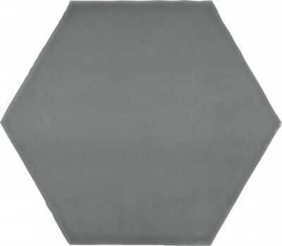 6″ Anthracite Charcoal Glossy Hexagon