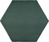 6" Brilliant Emerald Glossy Hexagon | Gemini Tile and Marble