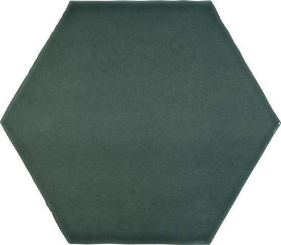 6″ Brilliant Emerald Glossy Hexagon