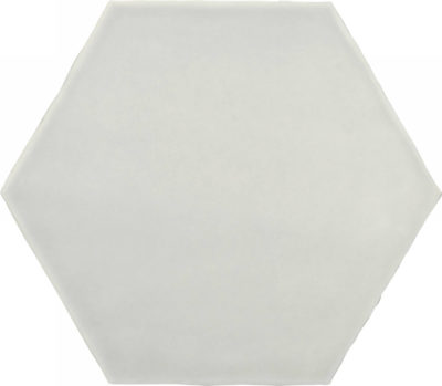 6″ Ivory Stone Glossy Hexagon