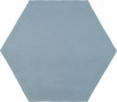 6" Summer Sky Glossy Hexagon | Gemini Tile and Marble