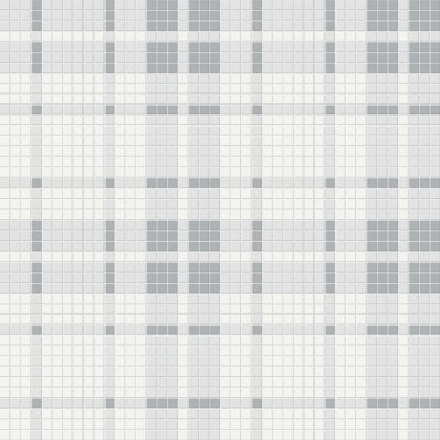 Afternoon Blend Matte Plaid Pattern Mosaic