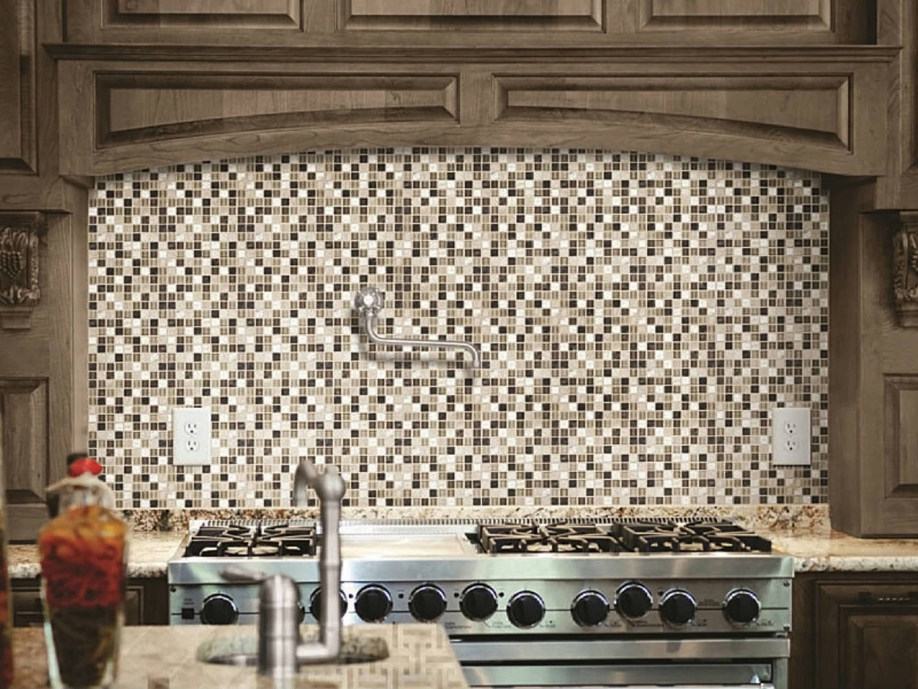 Bliss Cappucinno Glass Stone Blend Mosaic 0 | Gemini Tile and Marble