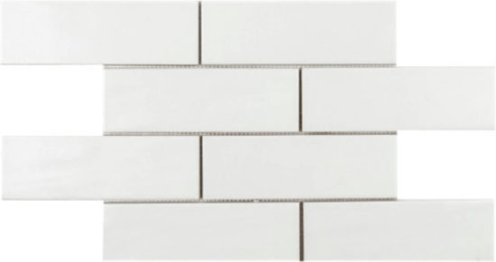 Brickwork Mosaic Matte-Gloss Pearl | Gemini Tile and Marble