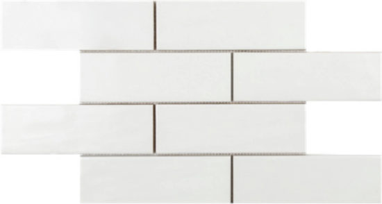 Brickwork Mosaic Matte Pearl | Gemini Tile and Marble