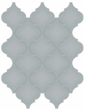 Cloud Blue Glossy Arabesque Mosaic | Gemini Tile and Marble