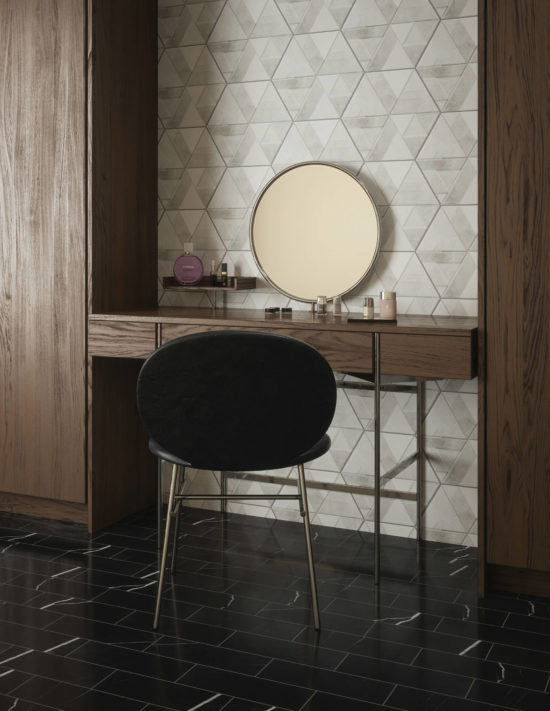 Contours Hex Field Tile | Gemini Tile and Marble