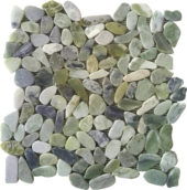 Crystal Green Semi-Precious Stone Interlocking Mosaic | Gemini Tile and Marble