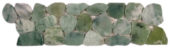 Crystal Green Semi-Precious Stone Mosaic Interlocking Border | Gemini Tile and Marble