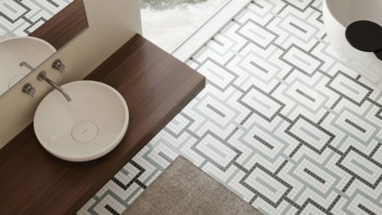 Dawn Blend Matte Chain Pattern Mosaic | Gemini Tile and Marble