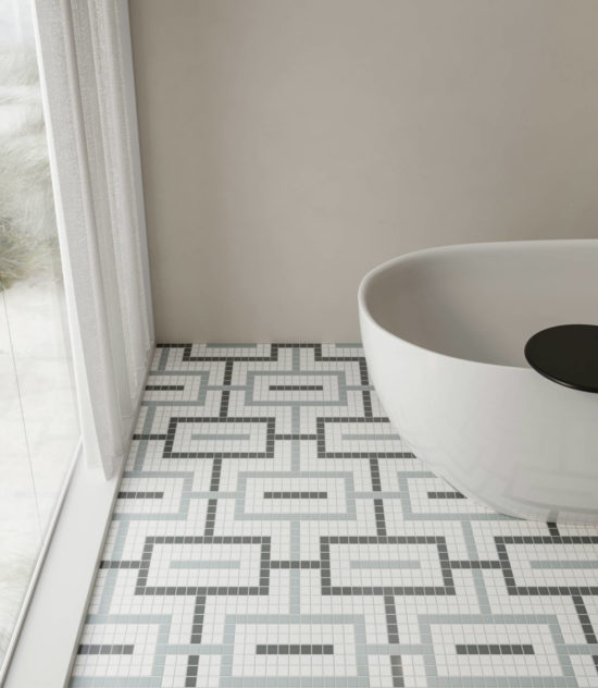 Dawn Blend Matte Chain Pattern Mosaic | Gemini Tile and Marble