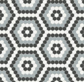 Dawn Blend Matte Hexagon Pattern Mosaic | Gemini Tile and Marble