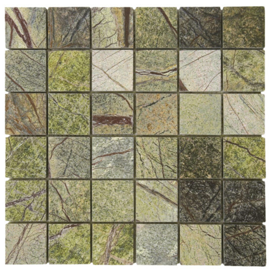 Forest Green Polished Marble Mosaic