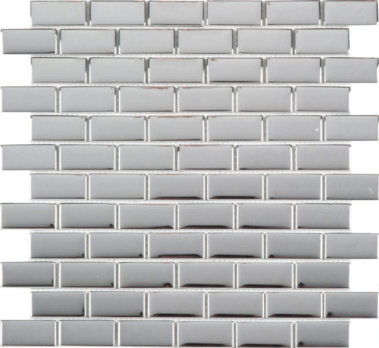 Glass Brick Chrome 1″X2″ Mosaic