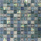 Glass Classic Décor Blue Glossy Mosaic | Gemini Tile and Marble