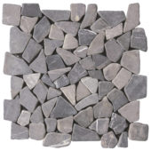 Grey Mini Opus Interlocking Mosaic | Gemini Tile and Marble