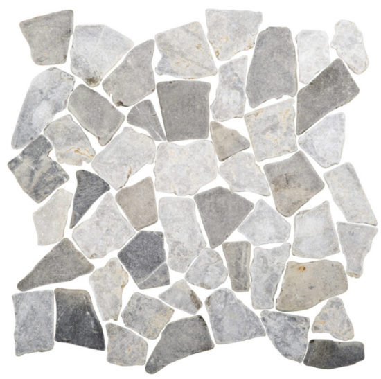 Grey Mix Mini Opus Marble Mosaic