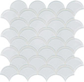 Ice Scallop Mosaic | Gemini Tile and Marble