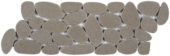 Light Grey Sliced Reconstituted Pebble Mosaic Interlocking Border | Gemini Tile and Marble