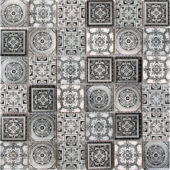 Matte & Shiny Glass Patchwork Pattern 2"X2" White Grey Mosaic | Gemini Tile and Marble