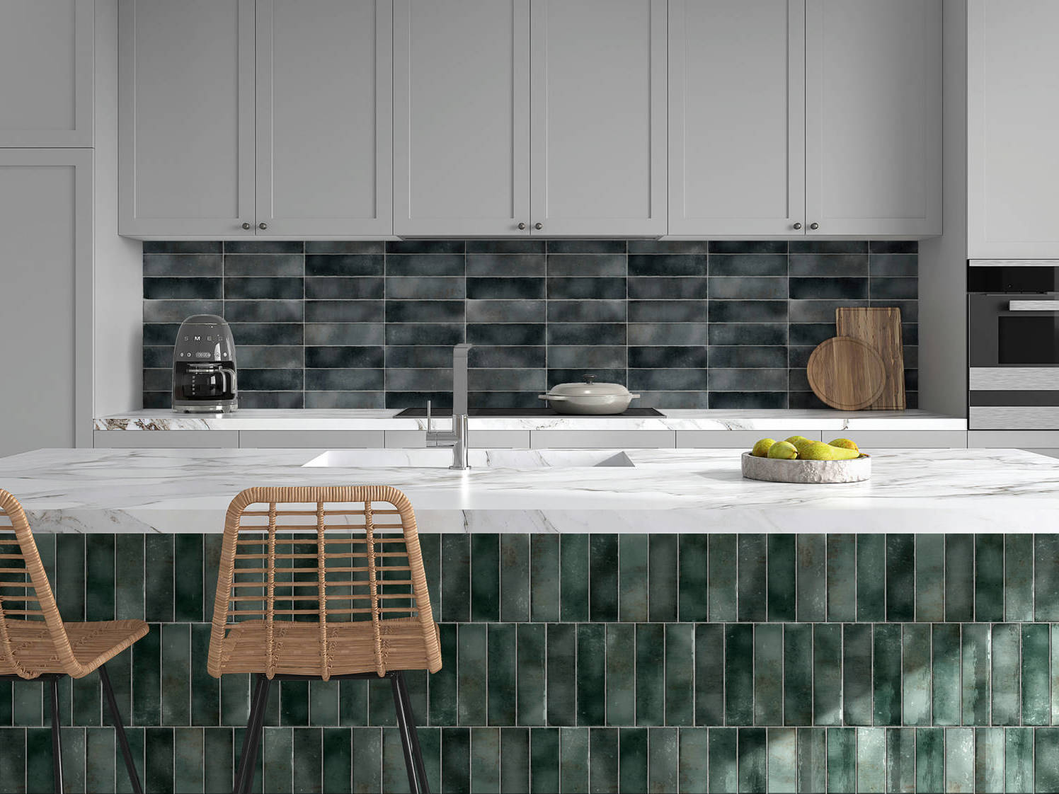Miami Brickell Jade and Key Biscayne Anthracite | Gemini Tile and Marble