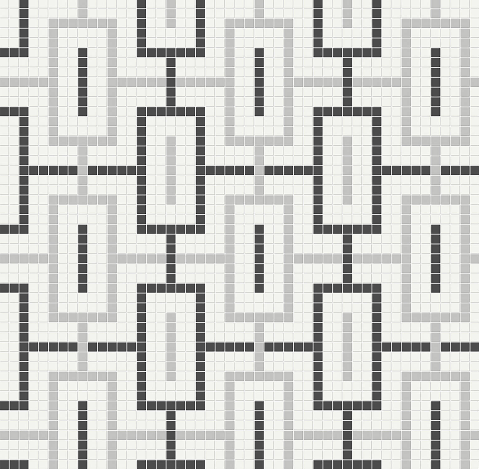 Midnight Blend Matte Chain Pattern Mosaic | Gemini Tile and Marble