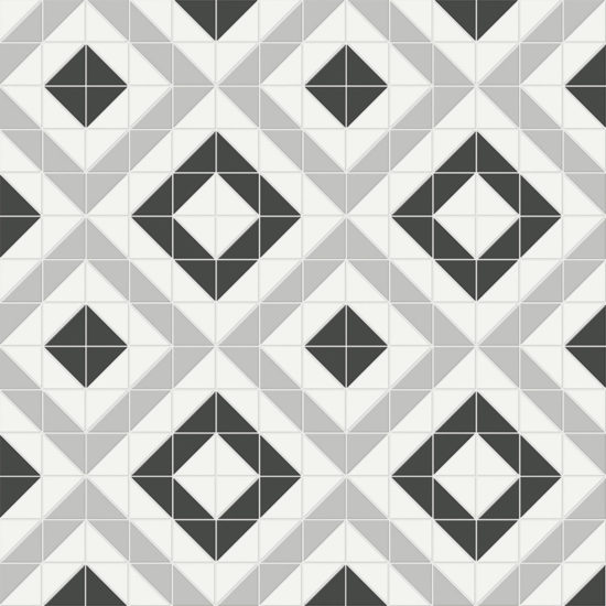 Midnight Blend Matte Cubic Pattern Mosaic