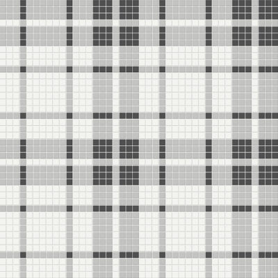 Midnight Blend Matte Plaid Pattern Mosaic