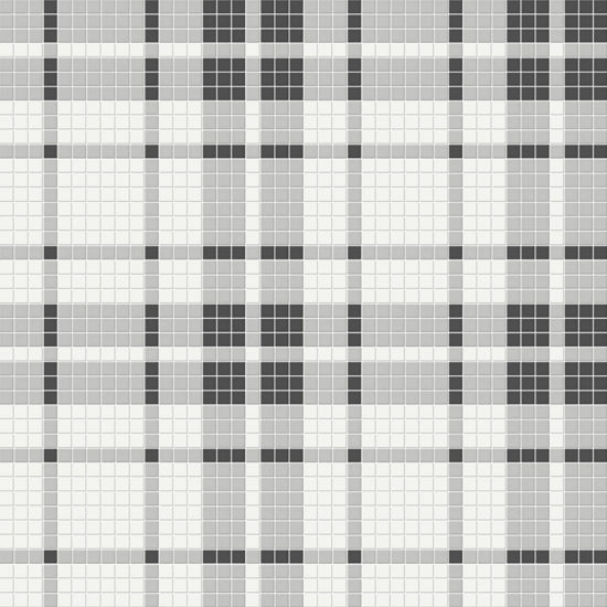 Midnight Blend Matte Plaid Pattern Mosaic